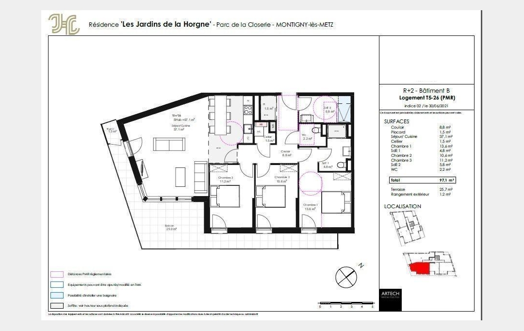 Annonces METZ : Appartement | MONTIGNY-LES-METZ (57950) | 98 m2 | 409 000 &euro; 