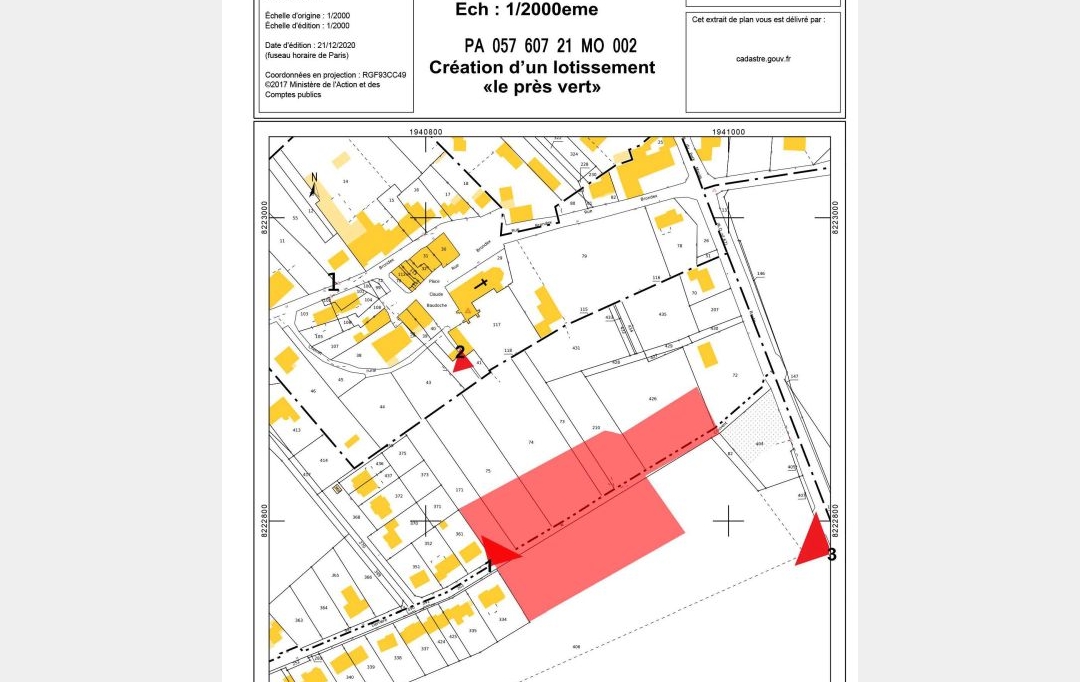 Annonces METZ : Terrain | SAINTE-BARBE (57640) | 0 m2 | 90 950 &euro; 